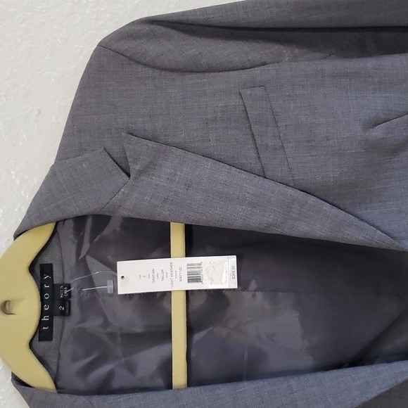 NWT Theory Gratian Blazer, Color Light Heather, Size 2 - Picture 7 of 15
